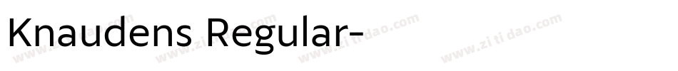 Knaudens Regular字体转换